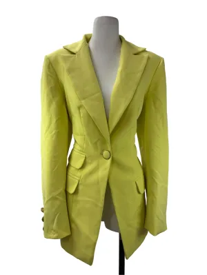 Yellow Single Breasted Blazer