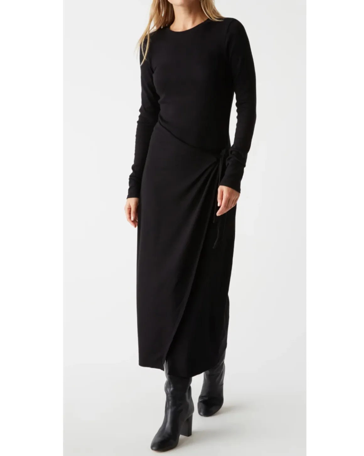 Yessenia Faux Wrap Midi Dress | Michael Stars