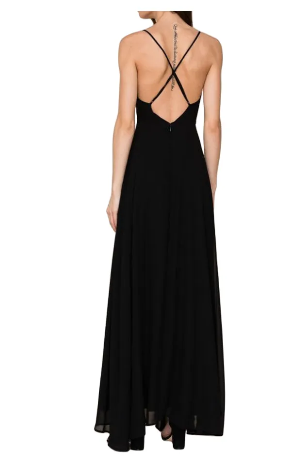 YUMI KIM Women's Black Kat Maxi Dress #DR2302m XS NWT