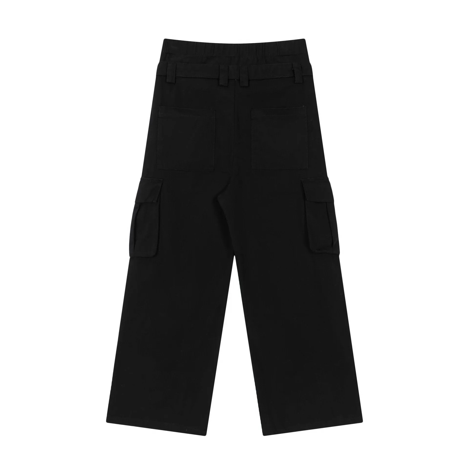 Z015-American Retro Design Double Waist Camouflage Overalls Men's High-end European And American Pants Lovers Tide