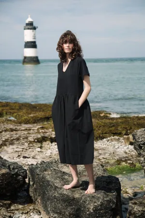 Zarya Organic Cotton Jumpsuit in Black