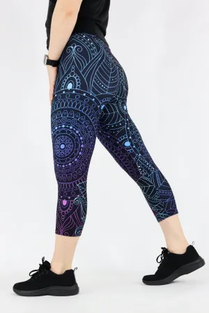 Zen Mandala - Casual Capri Leggings
