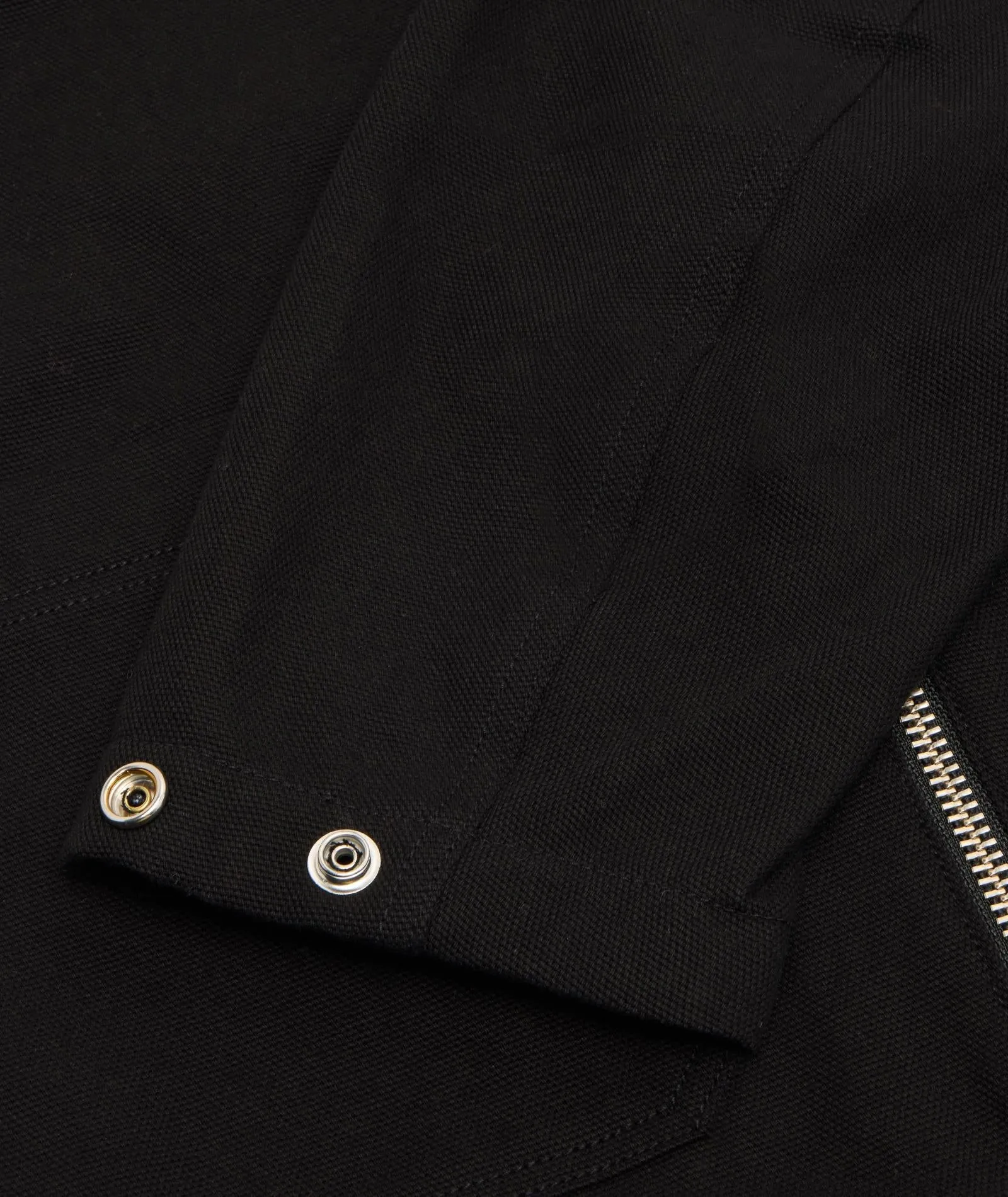 Zipper Worker Jacket - Black