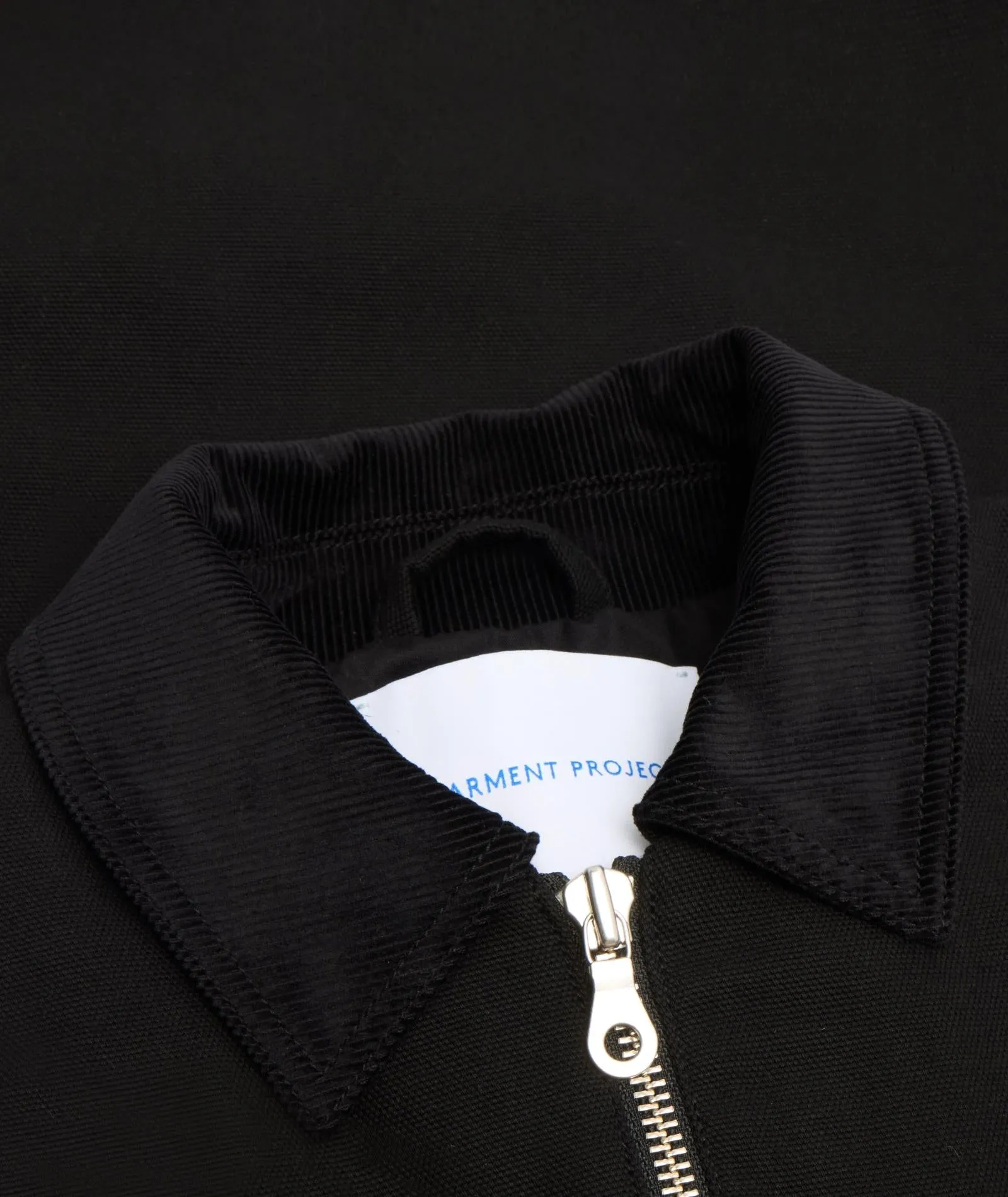 Zipper Worker Jacket - Black